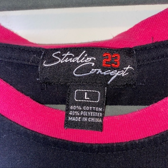 Studio 23 Concept Color Block Drippin Graphic Tee - Picture 6 of 6